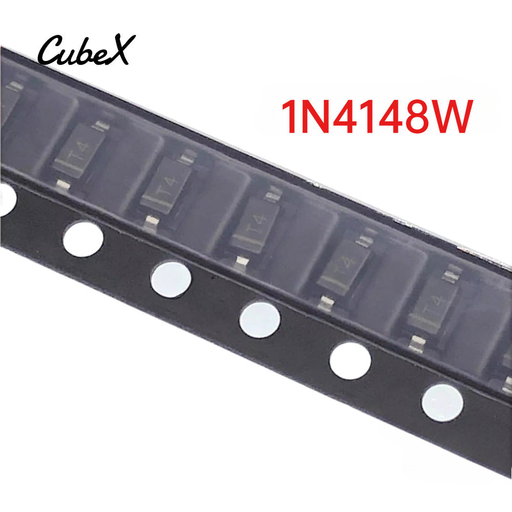 50 / 100 Cái T4 1N4148 1N4148W SMD Switching Diode 300ma 100V T4 Marking SOD-123 1206