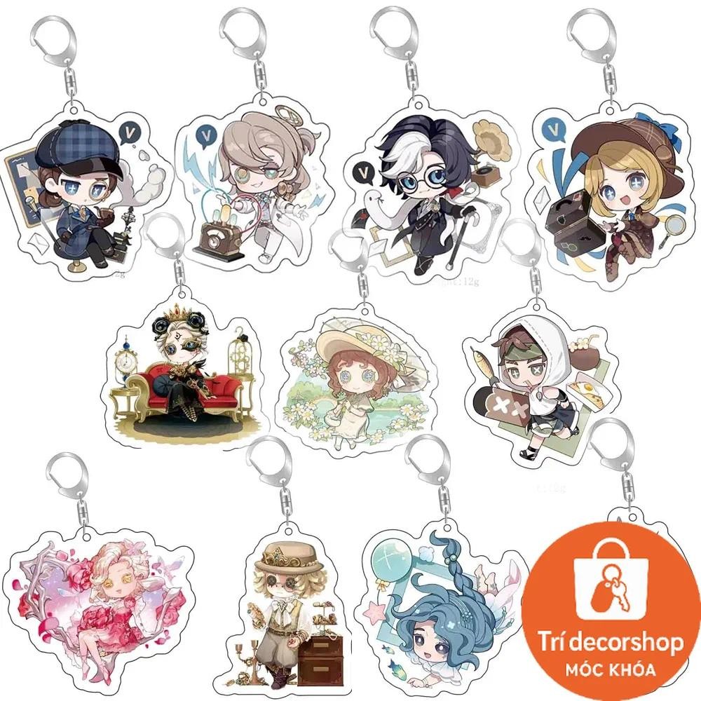 Identity V Anime KeyChain Apollo Joseph Desaulniers Grace Margaretha Zelle Men Key Chain for Women A