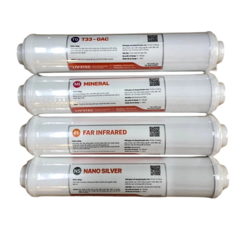 Bộ 4 lõi lọc chức năng Livotec 5678 chính hãng Karofi