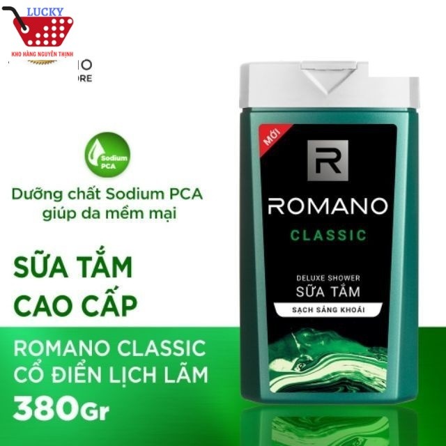 Sữa tắm Cao cấp Romano 380g/chai