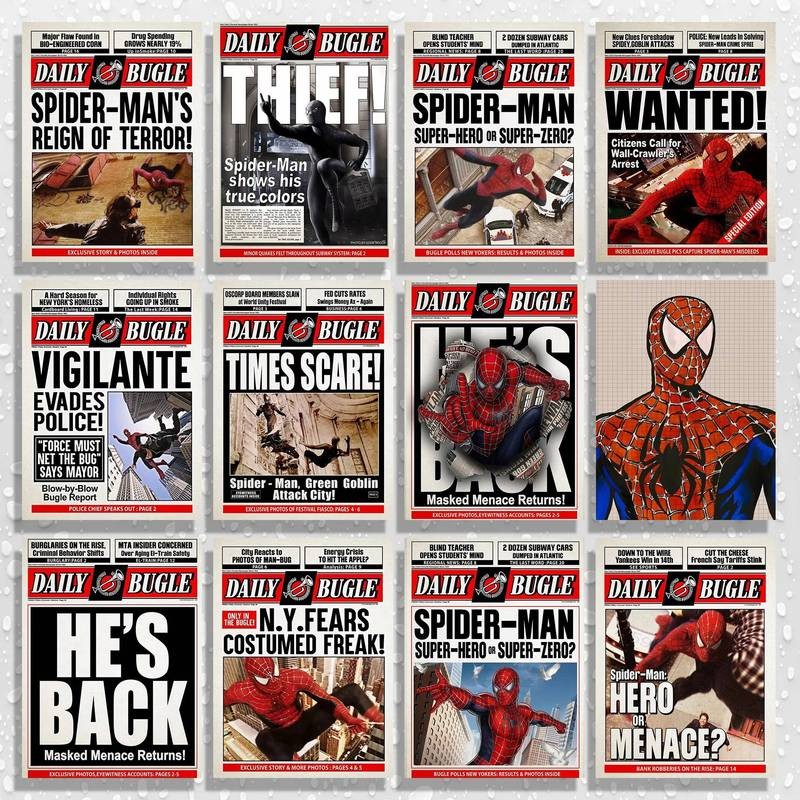 Marvel Ngộ nghĩnh Người Nhện Poster Và In Hình Ông Trở Lại Tranh Canvas Truyện Tranh Nghệ Thuật Treo Tường Phòng Khách Trang Trí Nhà Cửa Quà Tặng