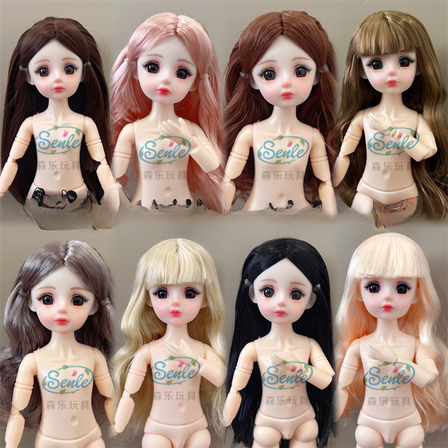 1 / 6 30cm BJD Bare Doll 3D True Eye Universal Muscle 20 Joint Doll Girl Toy