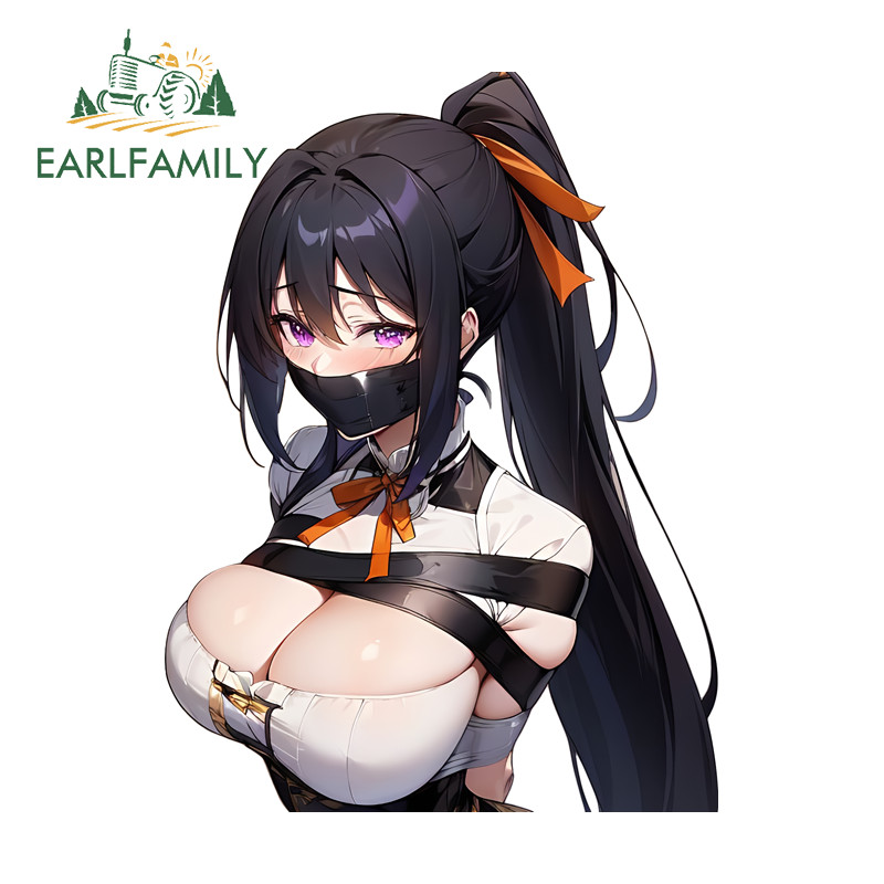 EARLFAMILY Trường Trung Học Dxd Akeno Himejma Nhãn Dán Xe Hơi Cá Tính Nghệ Thuật Chống Trầy Xước Xe 