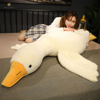  Thú nhồi bông DREAMOFLOVE Gấu nhồi bông hình con vịt trắng cỡ lớn chất liệu mềm mại Gối ôm con vịt ngộ nghĩnh sang trọng 