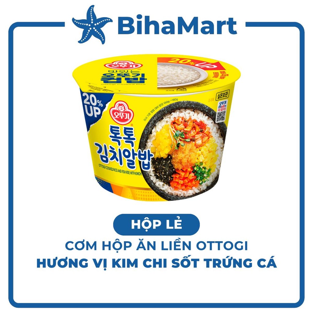 [HỘPLẺ]-OTOKI- Cơm hộp ăn liền Ottogi hương vị Kim chi sốt trứng cá, Cơm kim chi sốt trứng cá Ottogi