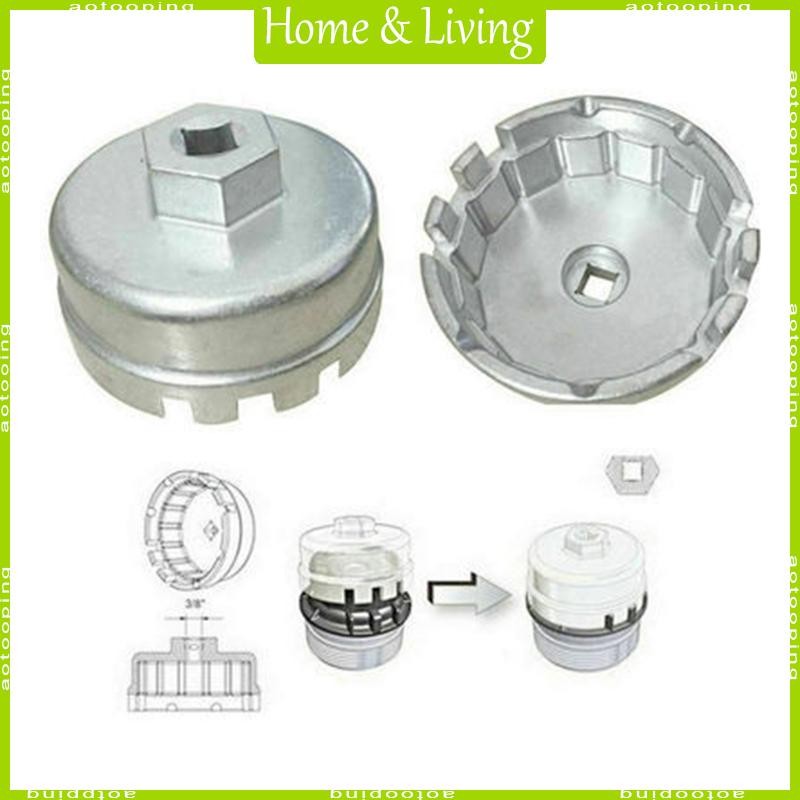 Aluminum Alloy Cup Type Oil Filter Cap Wrench Socket Removal Tool Set for RAV4