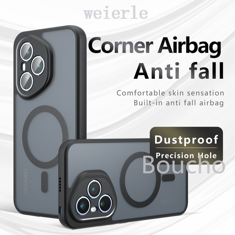 Dành Cho Honor 400 Pro Ốp Lưng DNP-NX9 DNY-NX9 Túi Khí Chống Rơi TPU PC Case, Từ Tính HD Trong Suốt 