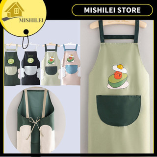 MISHILEI-Tạp Dề Chống Thấm NướcVà Chống Thấm Dầu Dành PVC,Tạp Dề Phụ Nữ Dễ Thương Nhà Bếp