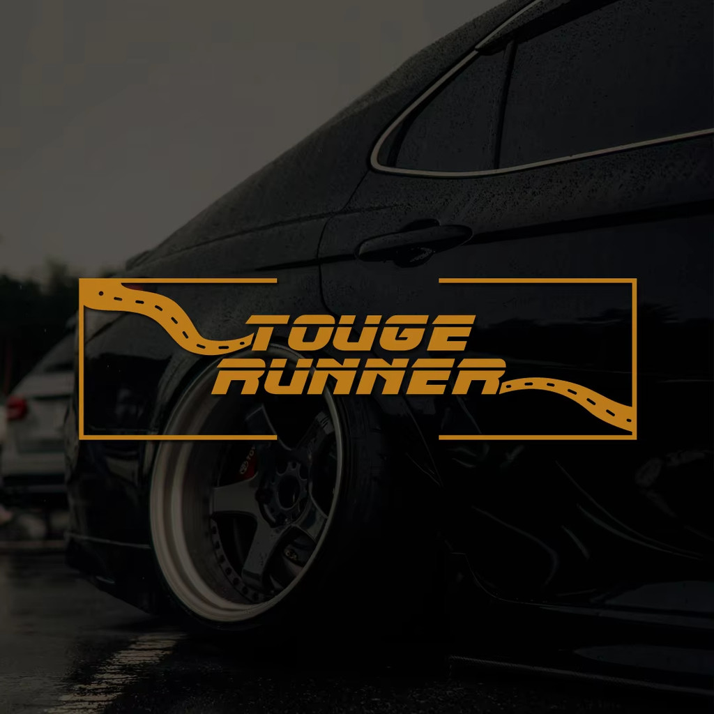 Touge Á hậu jdm tát nhãn dán Vinyl Sticker Decal - JDM Drifting Phụ kiện ô tô Trang trí kéo hoa văn 