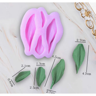 Khuôn Silicon - Lá Lá Tulip Hoa Bay 4c 4.3cm - Làm Bánh - Rau Câu, Kẹo Socola - Khuôn silicon 3D