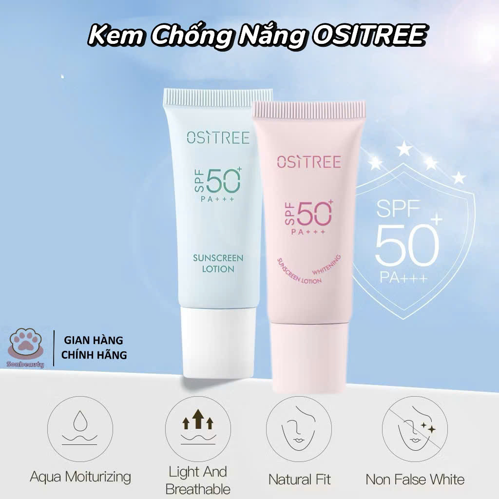 [ OSITREE ] Kem chống nắng OSITREE SPF50 + kem chống nắng bảo vệ da khỏi tia UVB và UVA 10g Cosmetic
