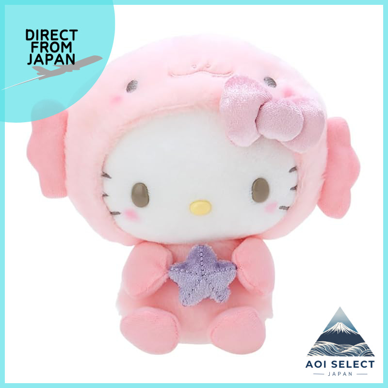 Sanrio Plush Doll (Water Creatures) Hello Kitty Approximately 16cm wide × 10cm deep × 16cm tall 2303