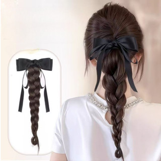 Tóc Giả Nữ Ruy Băng Nơ Lấy Kẹp Xoắn Bím Tóc Giả Mới Trung Quốc Bện Đuôi Ngựa