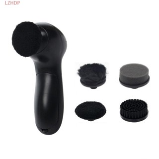  Bộ đánh bóng bóng giày LZHDP Bàn chải đánh giày điện cầm tay tự động gia đình Máy làm sạch bụi giày với 4 bàn chải làm sạch bàn chải đánh bóng giày chạy bằng pin bằng nhựa 