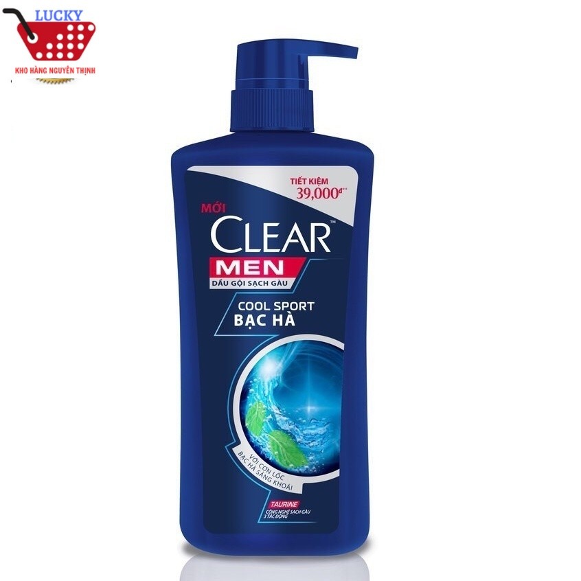 Dầu gội Clear Men 630g bạc hà