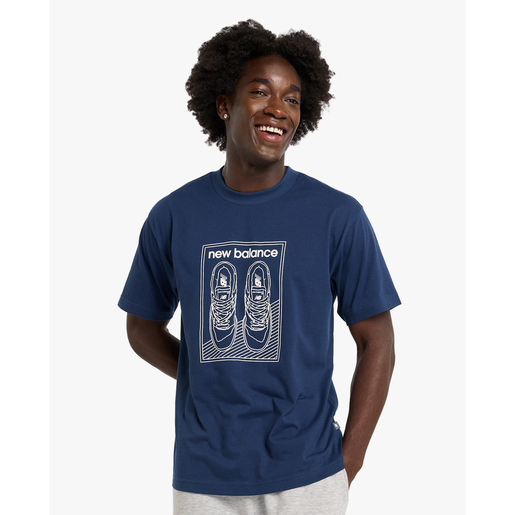 NEW BALANCE - Áo thun nam cổ tròn tay ngắn Relaxed 550 MT43566ON-12W