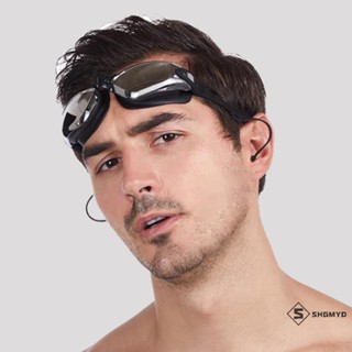 SHGD > Kính bơi Khung lớn Nút tai một mảnh Một mảnh Một chống thấm nước Lớp phủ Hd chống sương mù Mũ bơi miễn phí mới