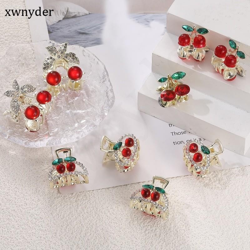 2025 Crystal Red Cherry Small Grab Clip