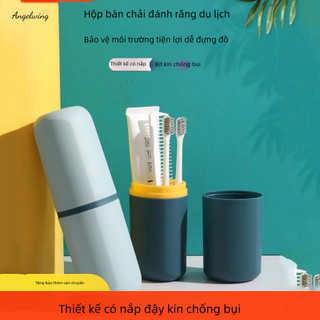 Hộp đựng bàn chải đánh răng Angelwing Ly súc miệng tích hợp đựng bàn chải kem đánh răng chống nước