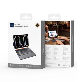 Bao nam châm bàn phím WIWU 3in1 MK-005 cho iPad Air M4 M3 , A16, Pro M4 M5,Gen 10, Pro11 inch M1,M2