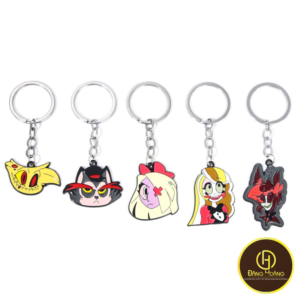 Hoạt hình ngoại vi Hazbin Hotel Hell Inn móc khóa Charlie Vicky Spider Demon Mặt dây chuyền hoạt hìn