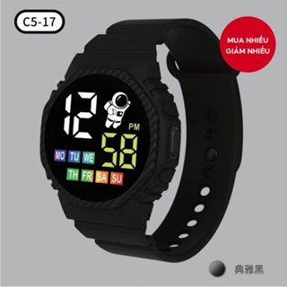 Đồng hồ kỹ thuật số LED đa chức năng chống nước cho trẻ em – Đồng hồ đeo tay điện tử