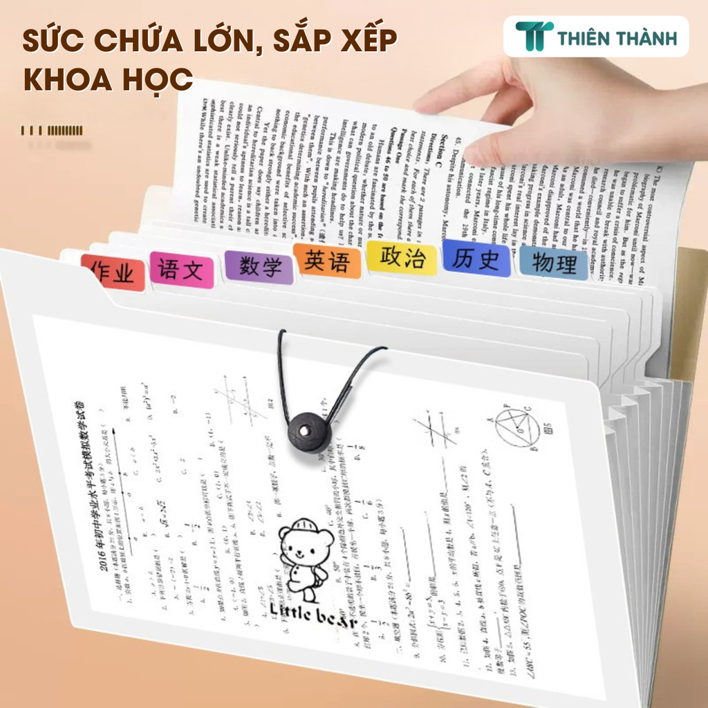 Tệp File Lá Đựng Tài Liệu A4 – Bìa Kẹp Giấy Nhiều Ngăn,Sức Chứa Lớn, Sắp Xếp Hồ Sơ Gọn Gàng Hiệu Quả