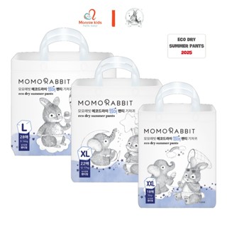 Bỉm quần đêm Momo Rabbit Eco Dry Summer Pants cho bé L28 XL22 XXL18 phiên bản giới hạn - Monnie Kids