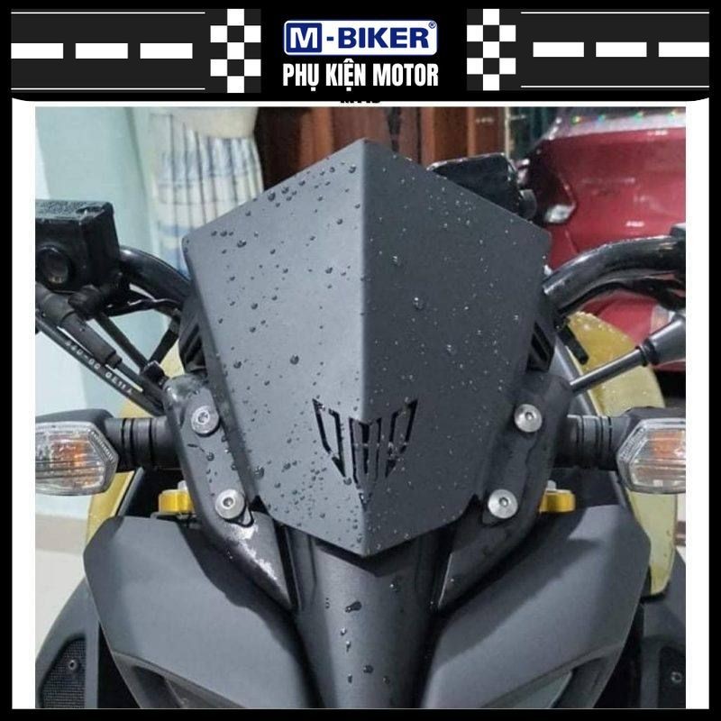 Mão MT15,kính chắn gió MT15 cắt cnc sơn tĩnh điện màu đen cao cấp