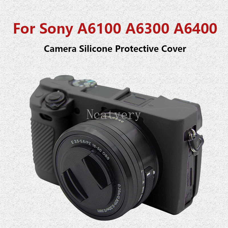 Dành cho Sony A6100 A6300 A6400 Túi đựng máy ảnh không gương lật có vỏ bảo vệ silicon trọn gói