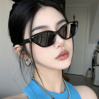 Y2K Cay Girl Cat Eye Kính Mát Âu Mỹ Ins Style Chống Tia UV Khung Nhỏ Kính Mát Nữ