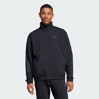  adidas Phong cách sống Áo Track Jacket Dệt Thoi Brand Love Nam Đen IX1317 