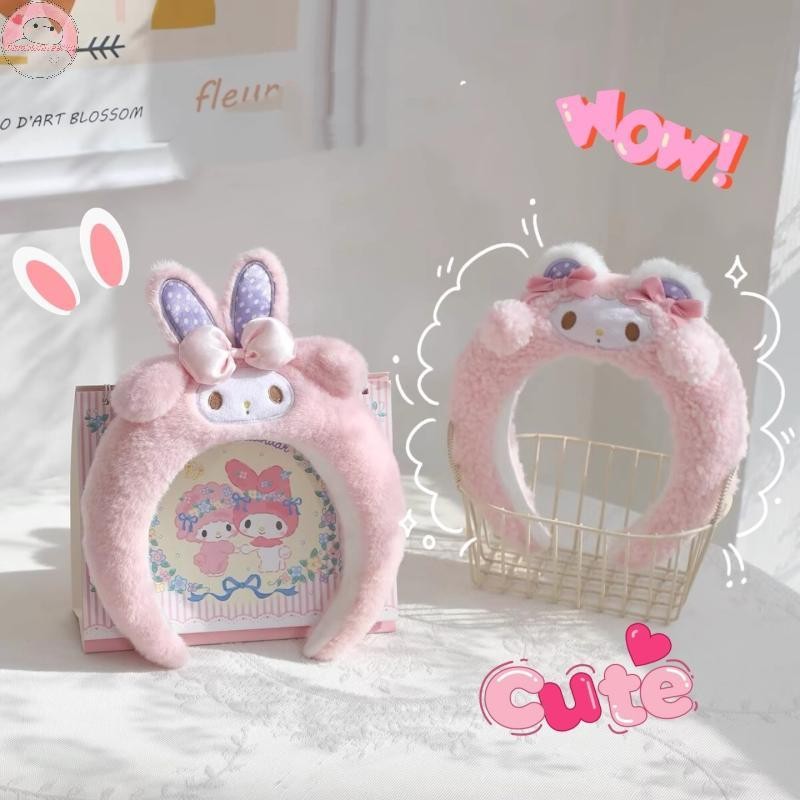 BWHTE Hoạt Hình Dễ Thương Sanrio Melody Kawaii Mũ Đội Đầu Cừu Rửa Trang Điểm Cho Bé Gái Phụ Kiệu Tóc