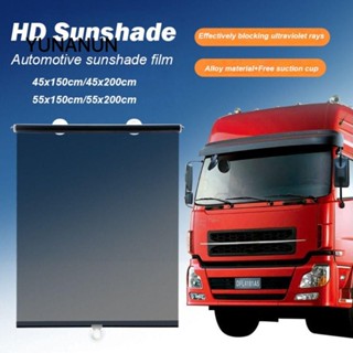 Rèm chống tia cực tím YUNAUN, Màn che nắng cửa sổ xe tải có thể thu vào màu đen, Tấm che nắng kính chắn gió đa năng