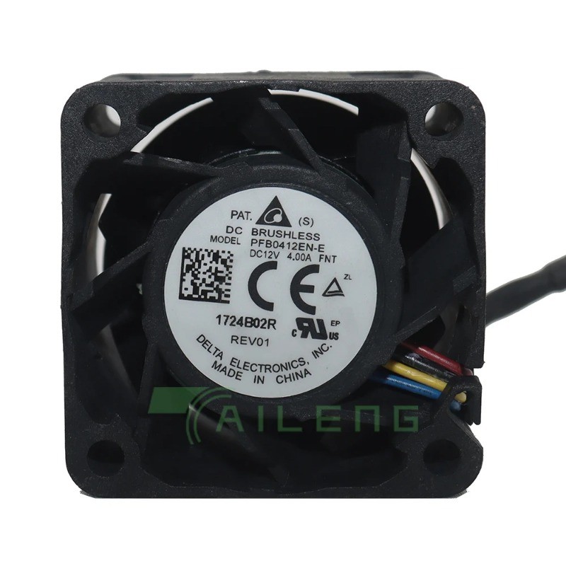 MỚI Cho Delta Electronics PFB0412EN-E DC 12V 4.00A 40x40x28mm 4CM 40MM Quạt Làm Mát Máy Chủ 4 Dây