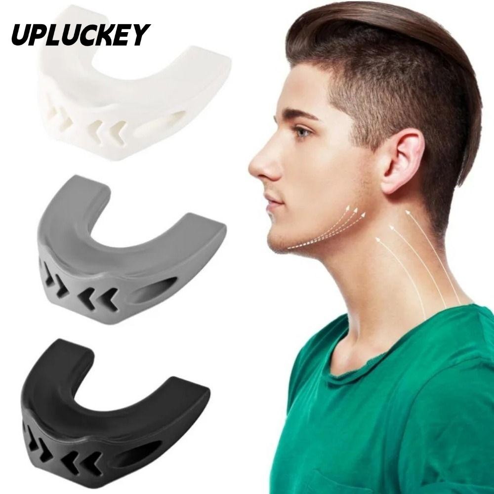 UPLUCKEY Redefine Jawline Trainer, Facial Chew Cắn Muscle Anti-stress Jaw Trainer 40 / 50 / 60Lbs Do