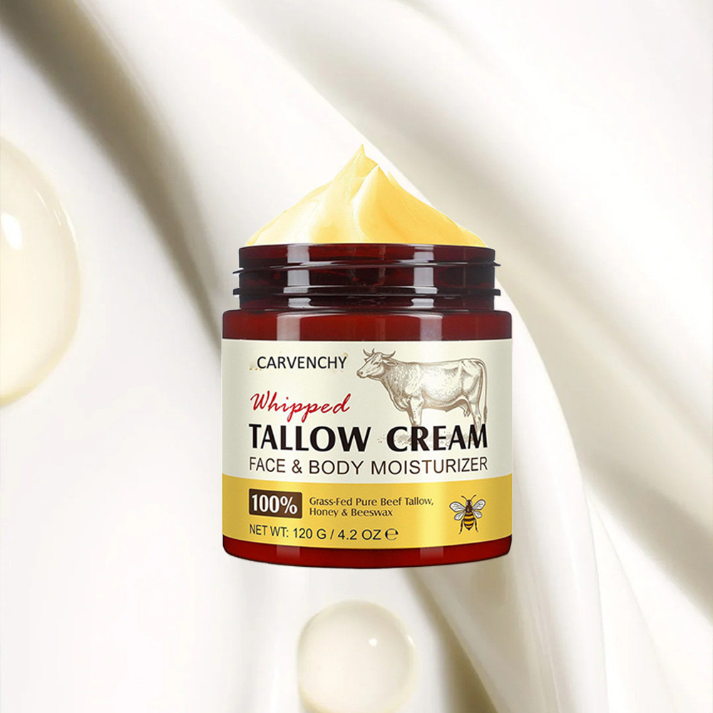 Whipped Beef Tallow Skin Care Tallow Face Cream - Beef Tallow Moisturiser,Tallow and Honey Balm,Deep
