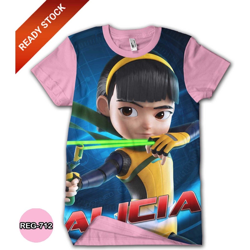 Áo thun 3D Ejen Ali Alicia Phim hoạt hình Phim hoạt hình REG-712