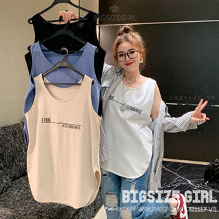 Áo Sát Nách Nữ Bigsize Áo Tanktop Thể Thao Họa Tiết Thêu Form Rộng Mùa Hè Kiểu Hàn Quốc