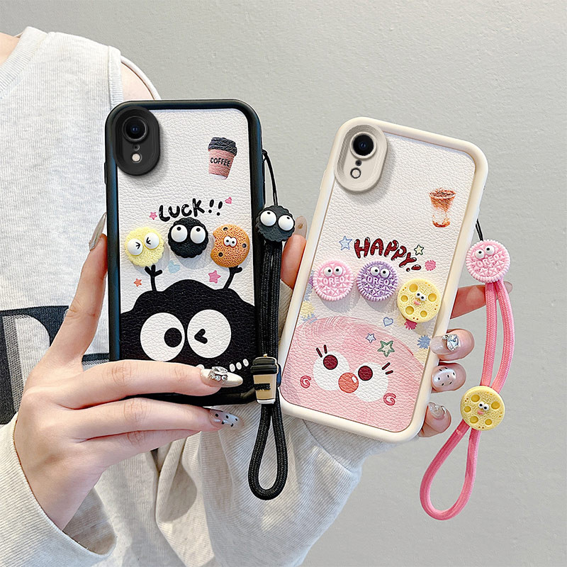 ốp lưng  iphone xr Ốp điện thoại họa tiết da thủ công cho ốp lưng iphone xr