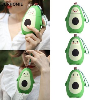 JURHOMIE 280ML Bình Nước Bơ Phụ Kiện Nhà Bếp Hoạt Hình Hai Lớp Di Động Cốc Nước Trái Cây