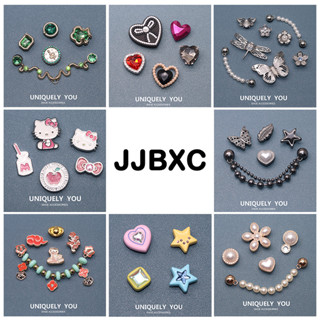 JJBXC Kim Loại CHARM Bộ Khóa Giày Phụ Kiện Giày Hoạt Hình Hợp Kim Trang Trí Khóa Bộ Giày Hoa DIY Phụ Kiện Giày Thời Trang