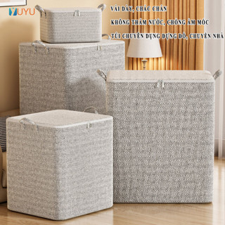 Hộp vải đựng quần áo chăn màn đa năng YUYU, Túi vải đựng đồ có thể gấp gọn cỡ lớn giỏ cất trữ