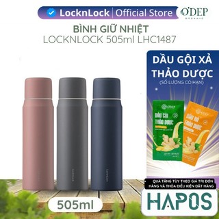  Bình giữ nhiệt 505ml Maman LocknLock Chính hãng giữ nhiệt lâu nắp kín có thể thay thế cốc LHC1487 - Hapos Mall 