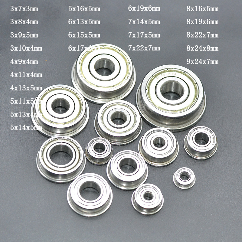 10 CÁI Vòng bi mặt bích 8x22x7mm 3x8x4mm ZZ 2Z Vòng bi rãnh sâu 4x9x4mm 3x8x4mm 3mm 4mm 5mm 6mm 7mm 