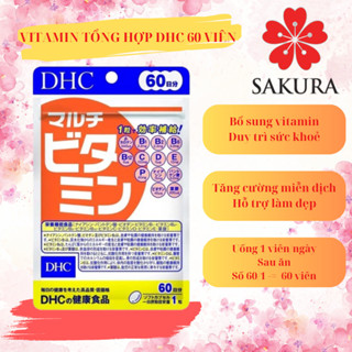 DATE 2027 Viên Uống Vitamin Tổng Hợp DHC Gói 60 Viên Nhật Bản [60 NGÀY] Tăng đề Kháng, Miễn Dịch