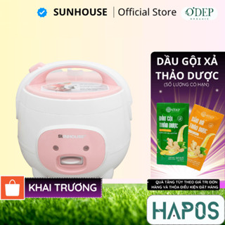 Nồi cơm điện Sunhouse 1.2L và 1.8L chống dính giữ nhiệt tốt nấu cơm nhanh SHD8217W-SHD8607W - HAPOS HSA
