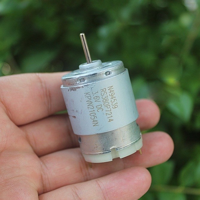Motor 380 DC 3.6V tốc độ cao, động cơ mini trục 2.3mm cho DIY và tự chế