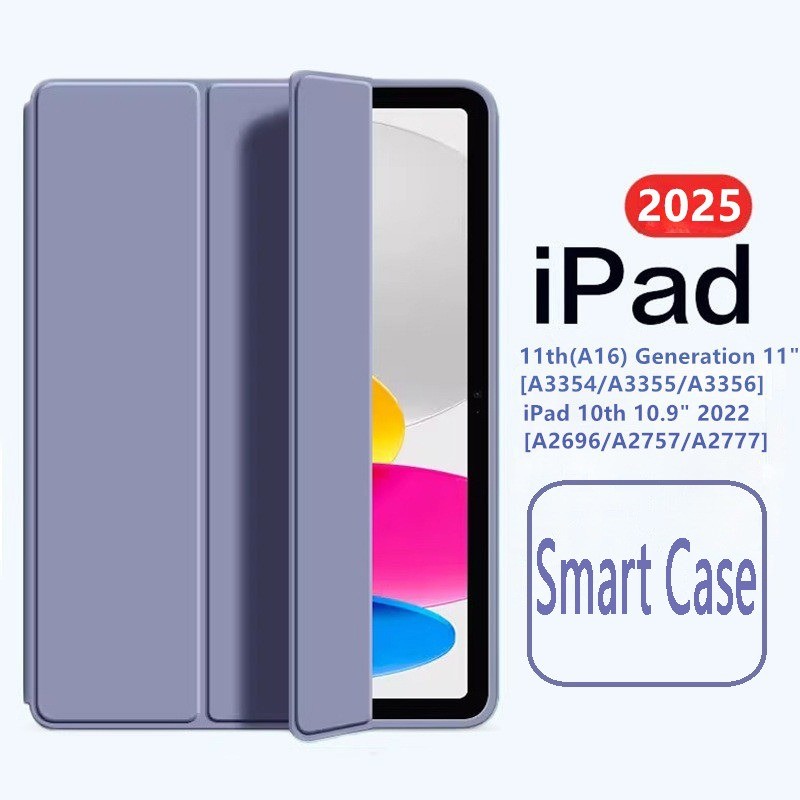 Dành Cho Apple iPad 11th (A16) Generation2025 Ốp điện thoại A3354 11 "Từ Gấp PU Đế Mềm TPU Ốp điện t