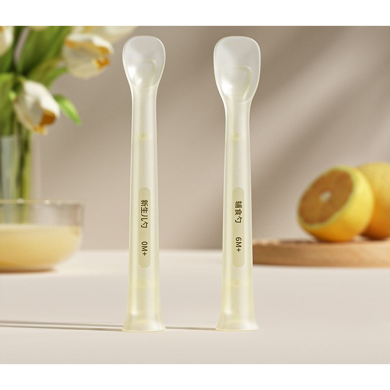 Thìa silicone cho trẻ sơ sinh, thìa ăn cho trẻ em, thìa nhỏ đặc biệt cho bột gạo, bộ đồ ăn cho trẻ e